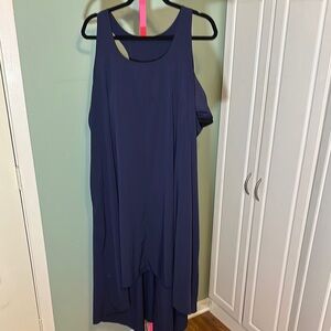 HALARA Deep Blue Sleeveless Dress